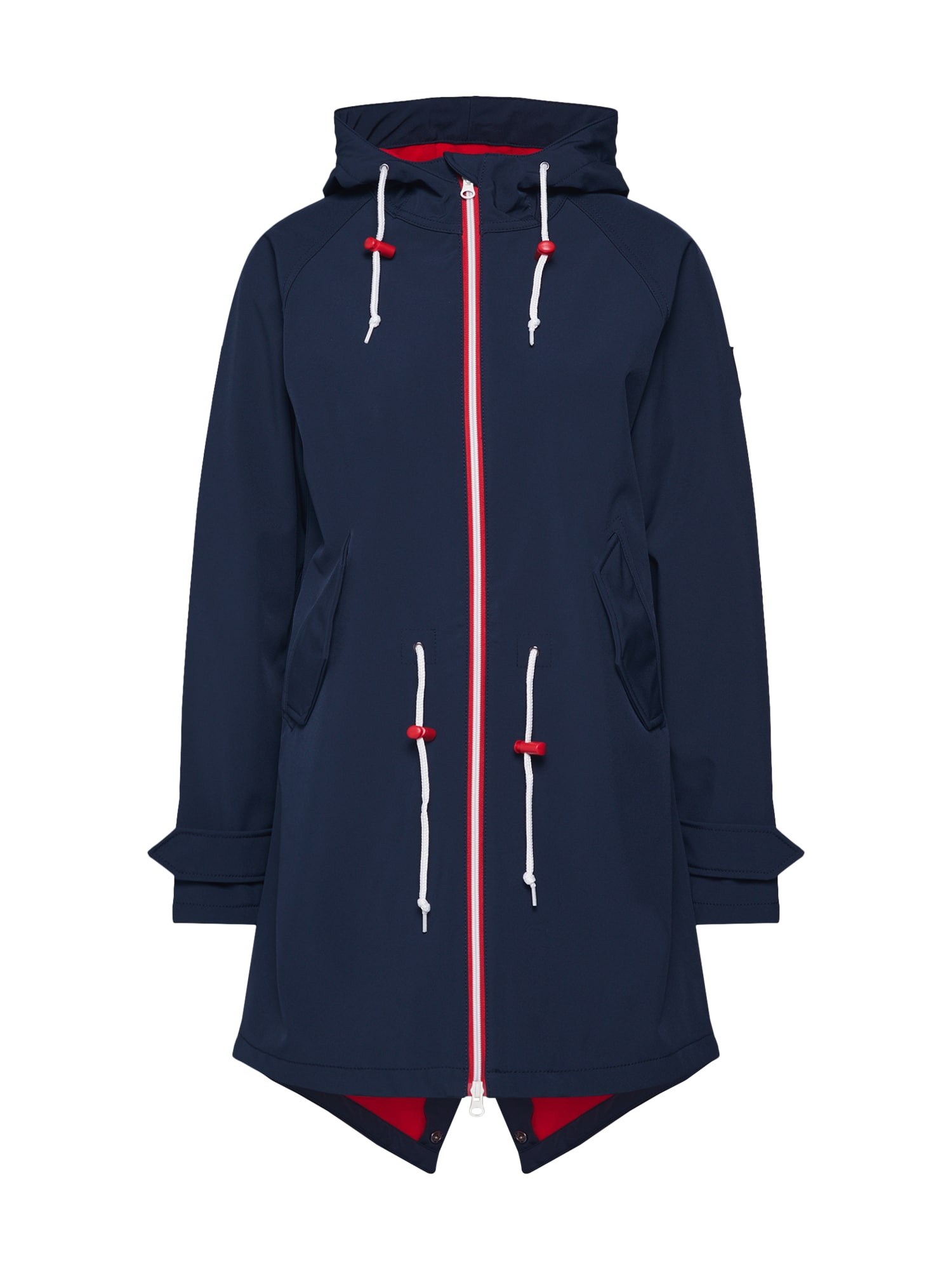 Derbe Parka de primăvară-toamnă 'Island Friese' navy / roșu