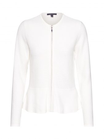 Esprit Collection Geacă tricotată 'peplom cardigan'  offwhite