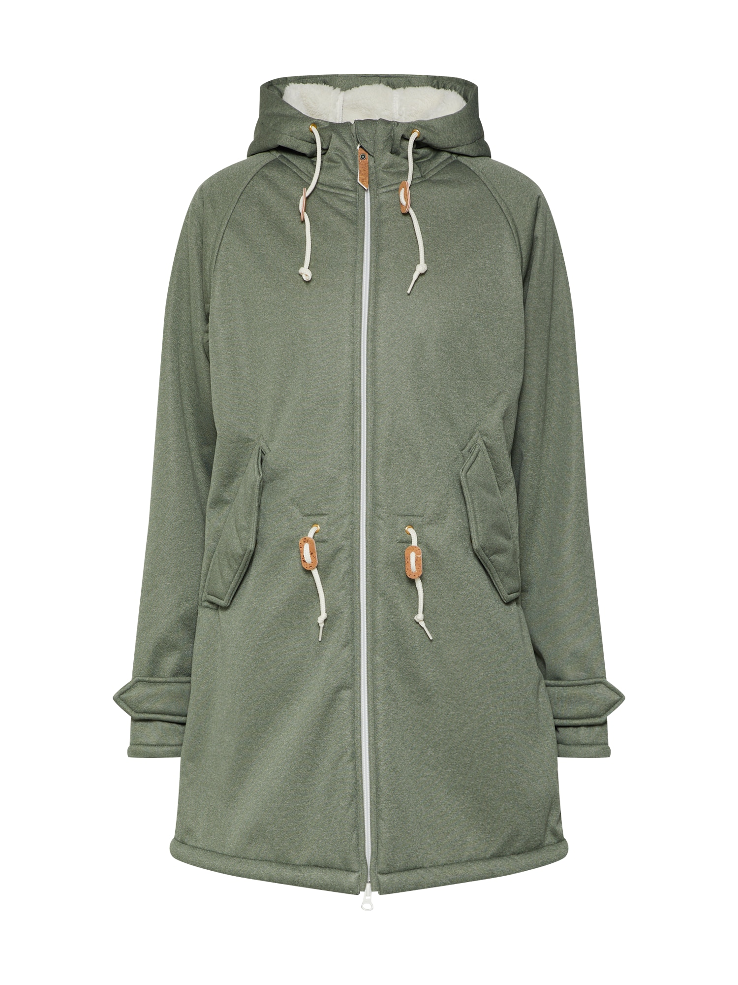 Derbe Parka de primăvară-toamnă 'Island Friese COZY'  oliv