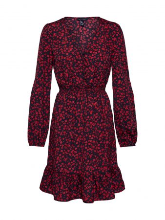 NEW LOOK Rochie '3PE ANNIE LS BUTN SHIRRED MIN'  roșu