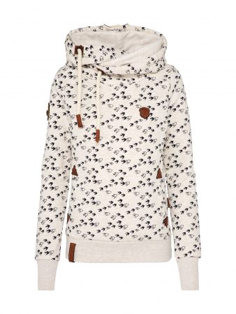 Naketano Bluză de molton  bej / negru