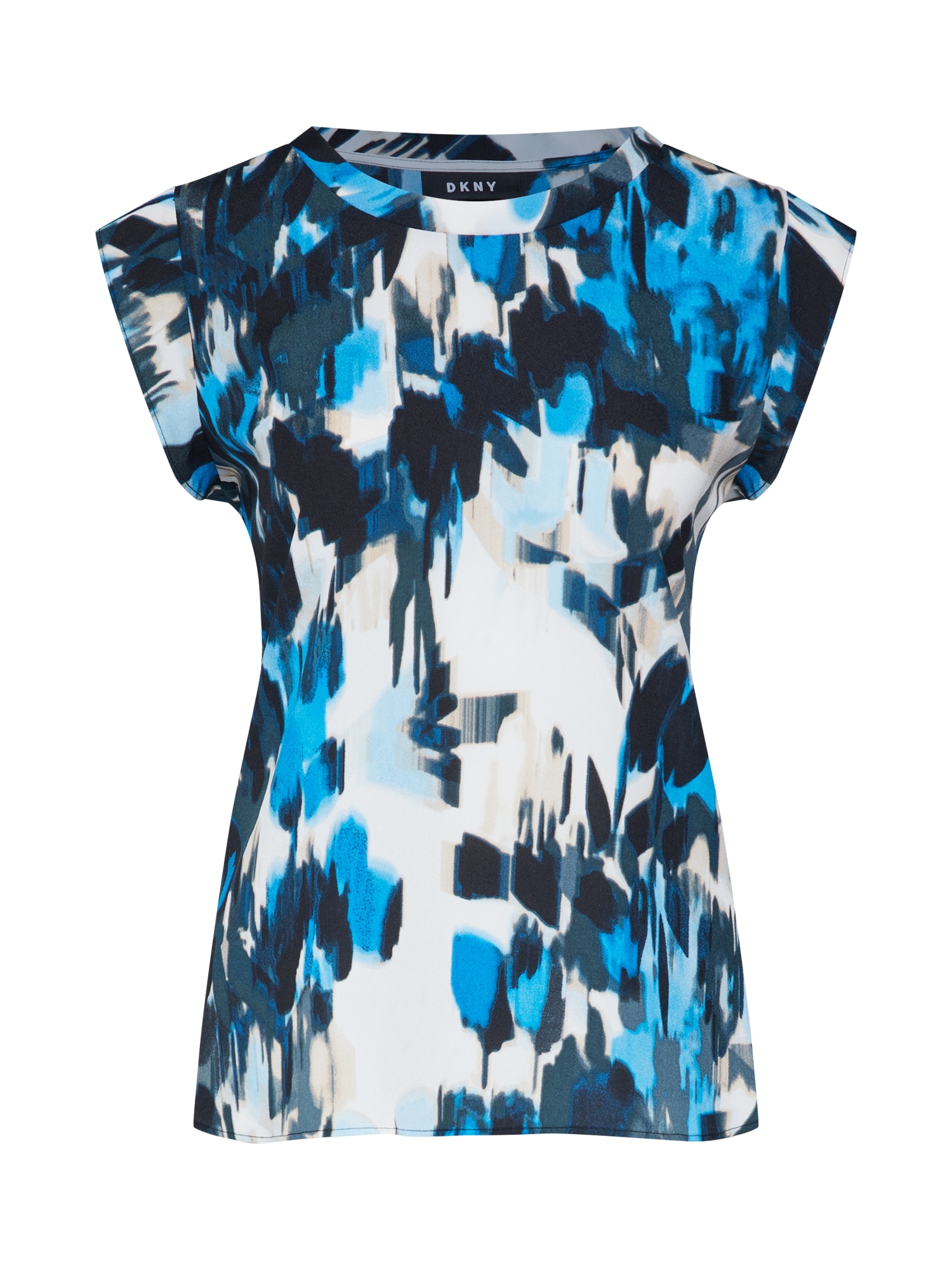 DKNY Bluză  navy / negru / alb
