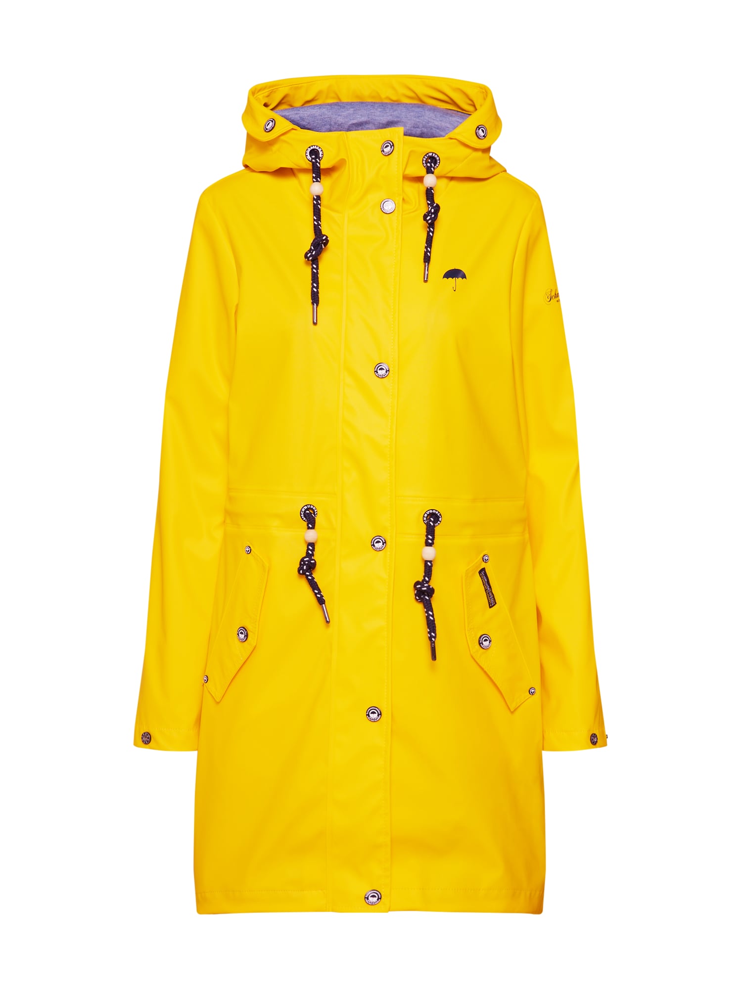 Schmuddelwedda Geacă de primăvară-toamnă 'Basic Regenjacke' galben / negru
