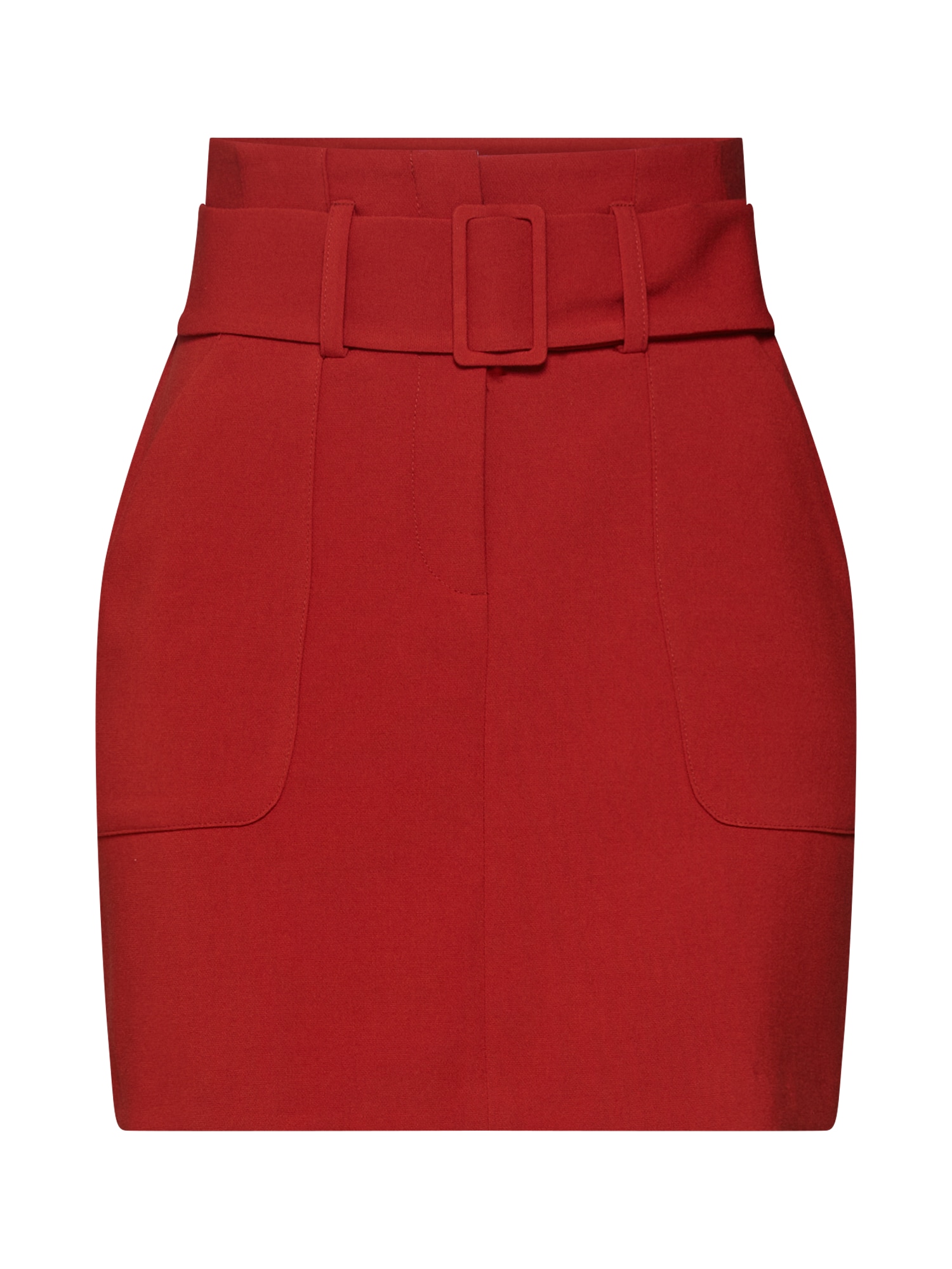 NEW LOOK Fustă 'T COVERED BUCKLE UTILITY SKIRT'  roșu ruginiu