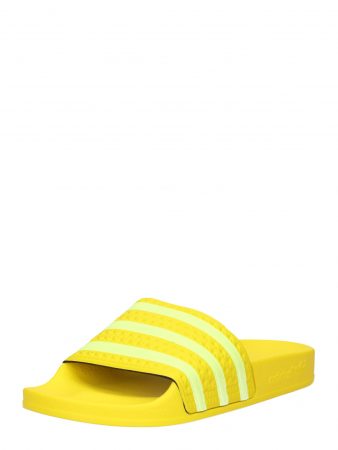 ADIDAS ORIGINALS Saboți 'ADILETTE W'  galben / alb