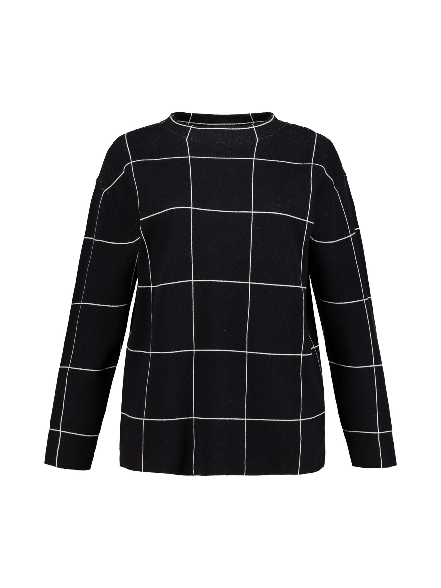 Ulla Popken Pulover negru / alb