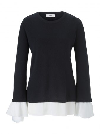Heine Pulover  negru / alb