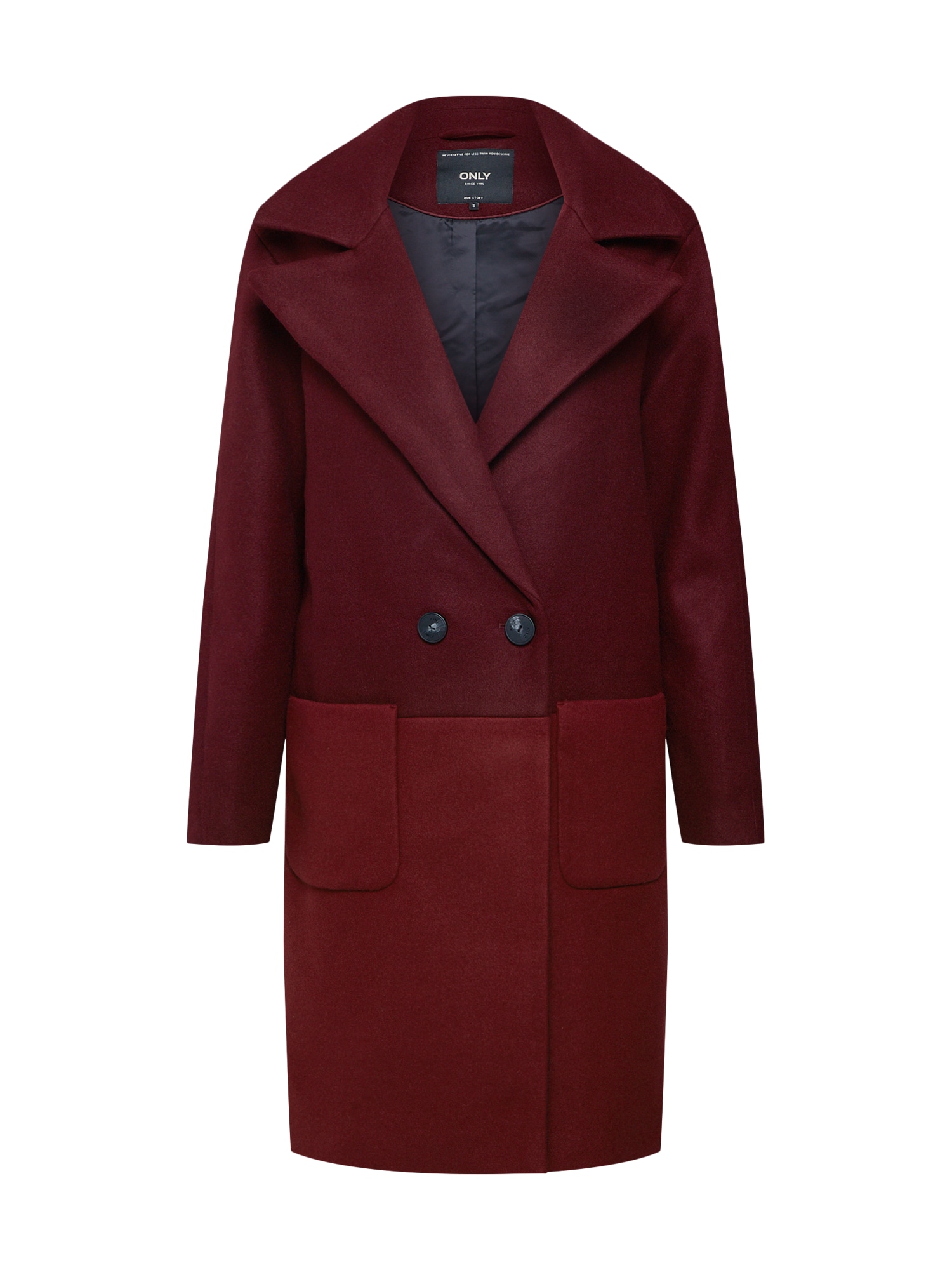 ONLY Palton de primăvară-toamnă  roșu / roșu vin