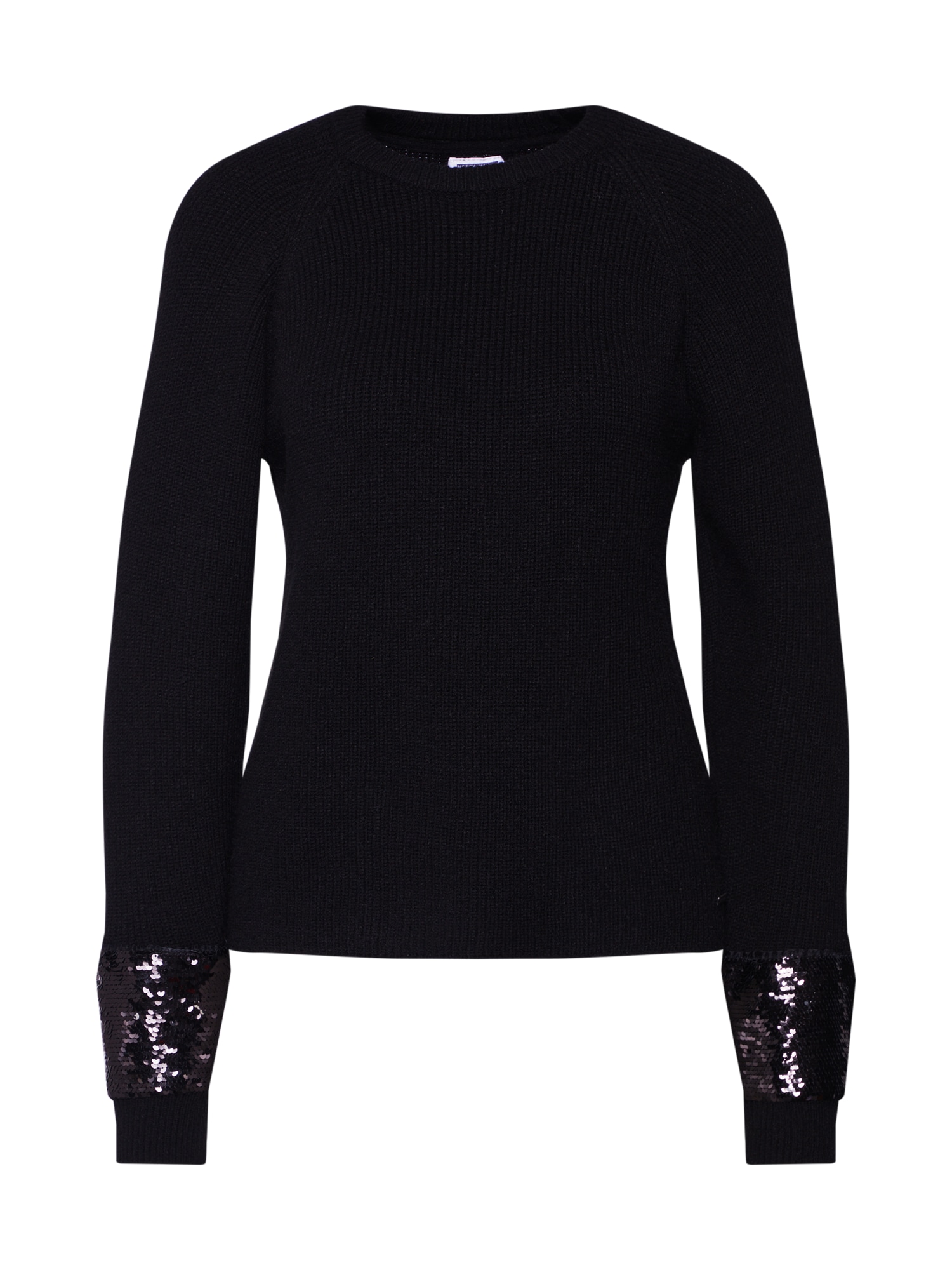 Noisy May Pulover 'NMKAYLA L/S O-NECK KNIT 7'  negru