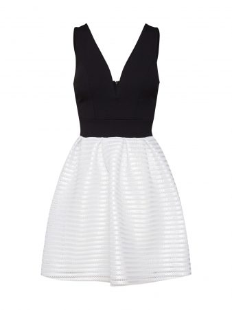 WAL G. Rochie  negru / alb