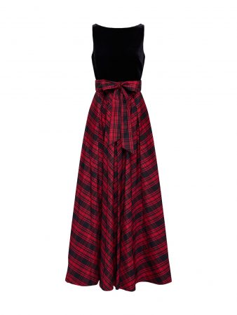 Lauren Ralph Lauren Rochie de seară 'AGNI BEDFORD-SLEEVELESS-EVENING DRESS'  roșu / negru