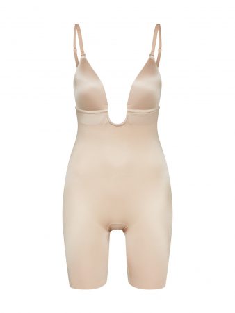SPANX Body modelator 'Plunge Low-Back Mid-Thigh Bodysuit'  nud