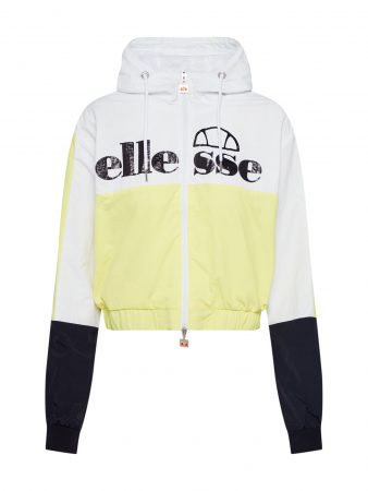 ELLESSE Geacă de primăvară-toamnă 'DEVE'  galben pastel / alb