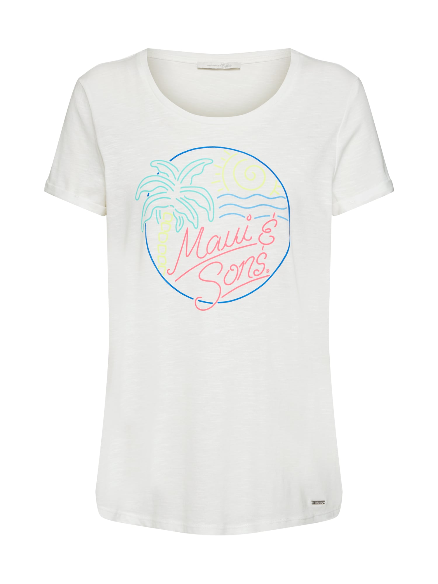 TOM TAILOR DENIM Tricou  offwhite