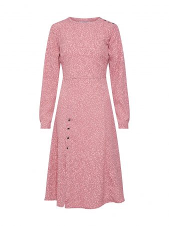 Lost Ink Rochie 'SPLIT FRONT COLUMN DRESS IN SPOT'  roz