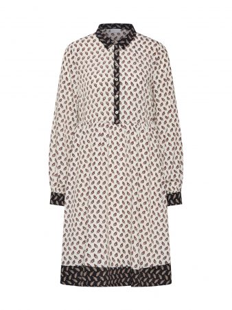 VILA Rochie tip bluză 'VIKIT'  negru / alb