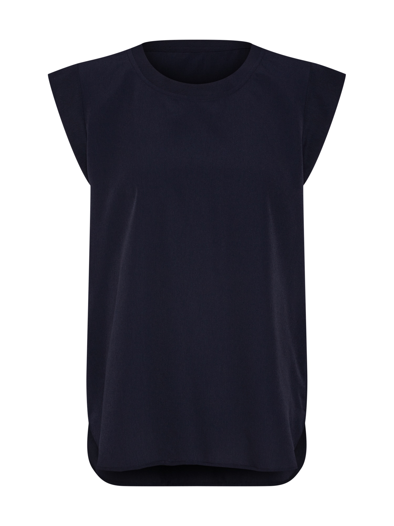 DKNY Bluză 'FOUNDATION - FLUTTER CAP SLEEVE TOP'  navy