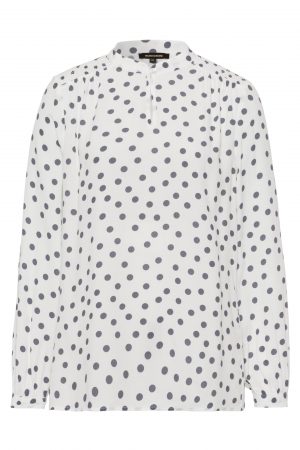 MORE & MORE Bluză  alb / gri