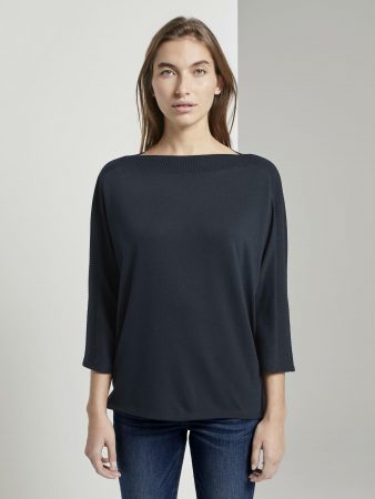 TOM TAILOR Tricou  albastru noapte