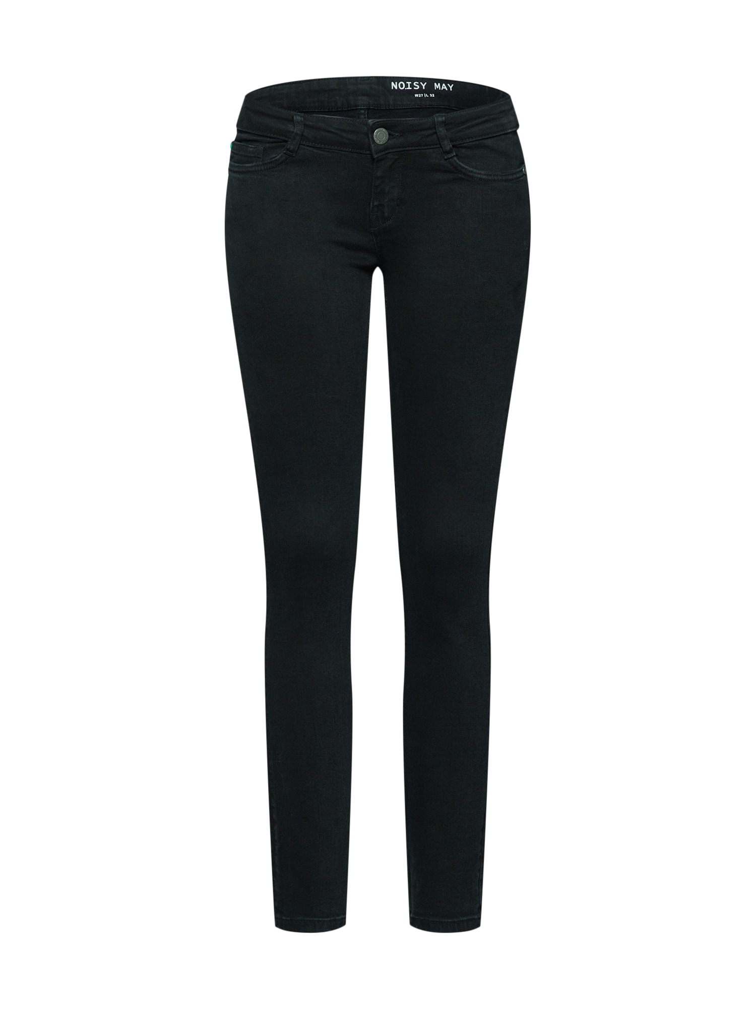 Noisy May Jeans 'NMEVE LW SKINNY ORGANIC JEANS CS021BL BG'  negru