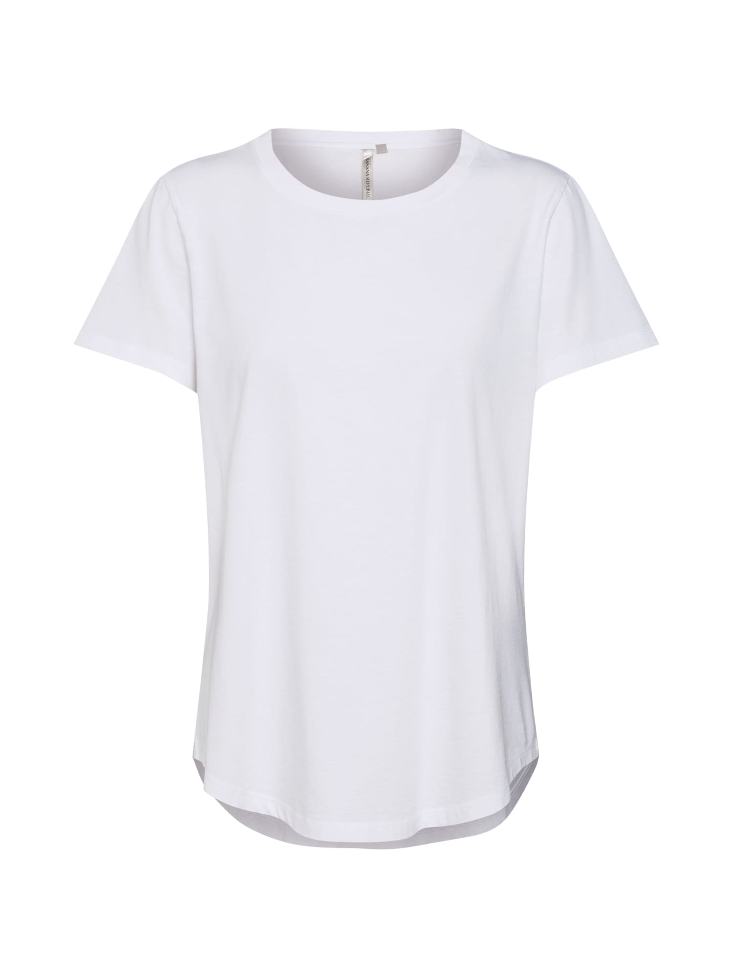 Banana Republic Tricou 'SS SUPIMA CREW RELAUNCH' alb
