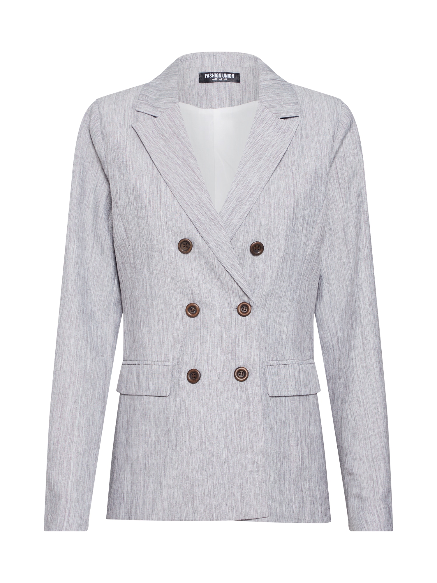Fashion Union Sacou 'NERDY BLAZER' gri