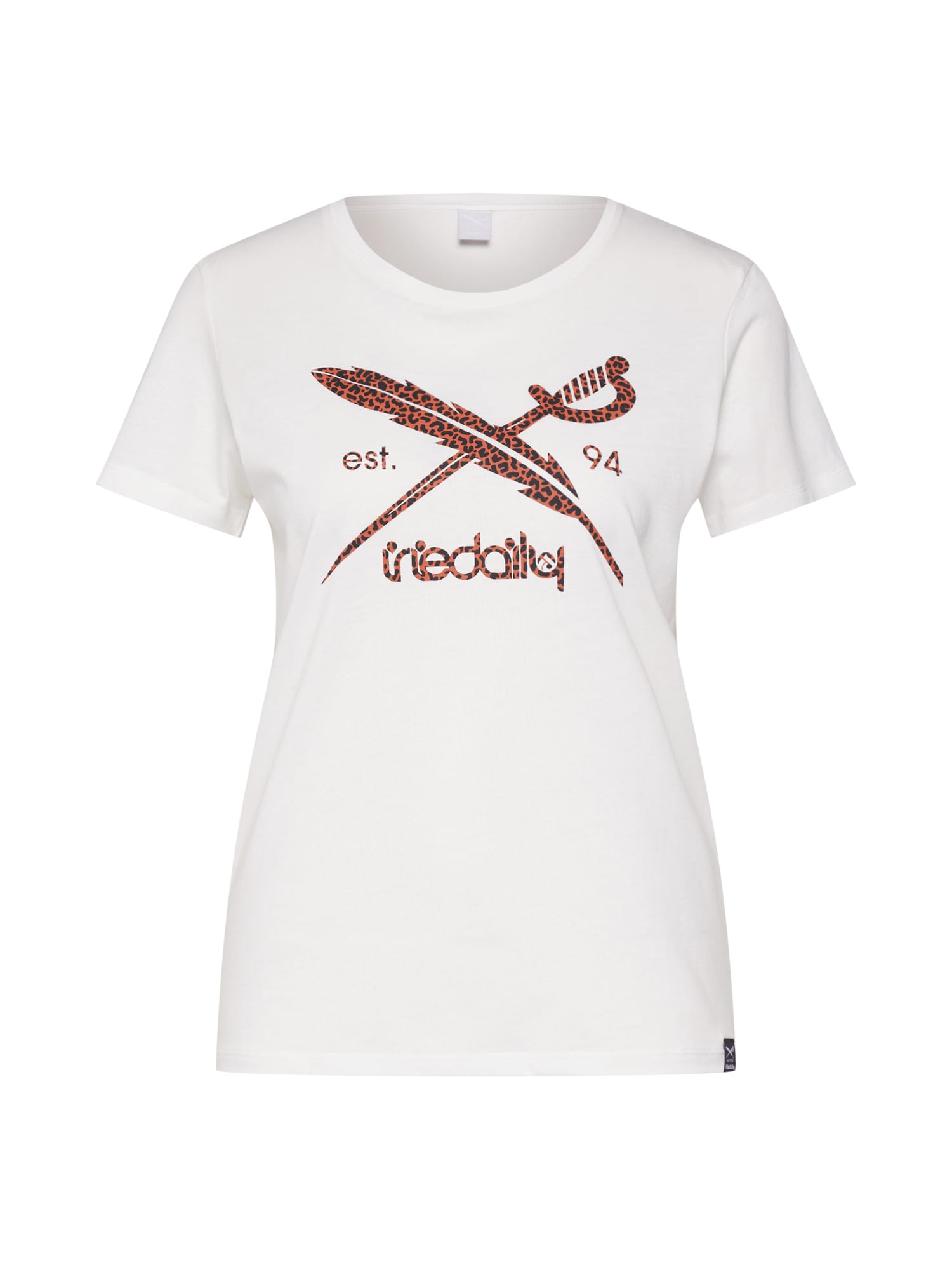 Iriedaily Tricou 'Blotchy Flag'  coniac / negru / offwhite