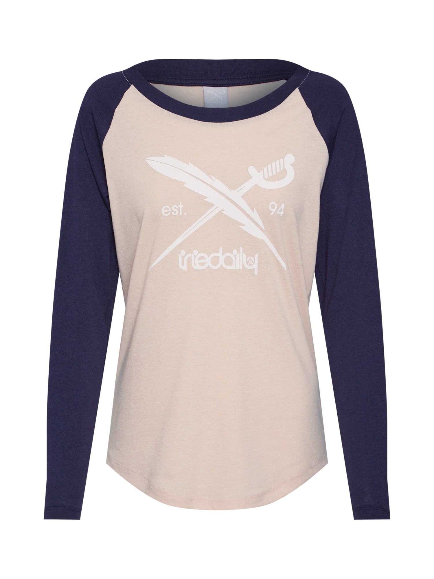 Iriedaily Tricou 'G Flag' navy / roze