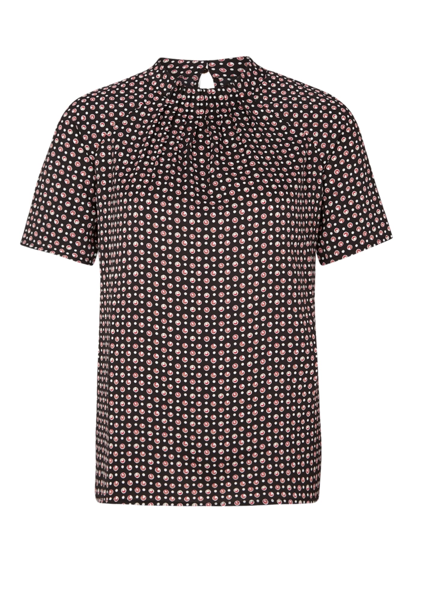 S.Oliver BLACK LABEL Bluză  roșu / negru / alb
