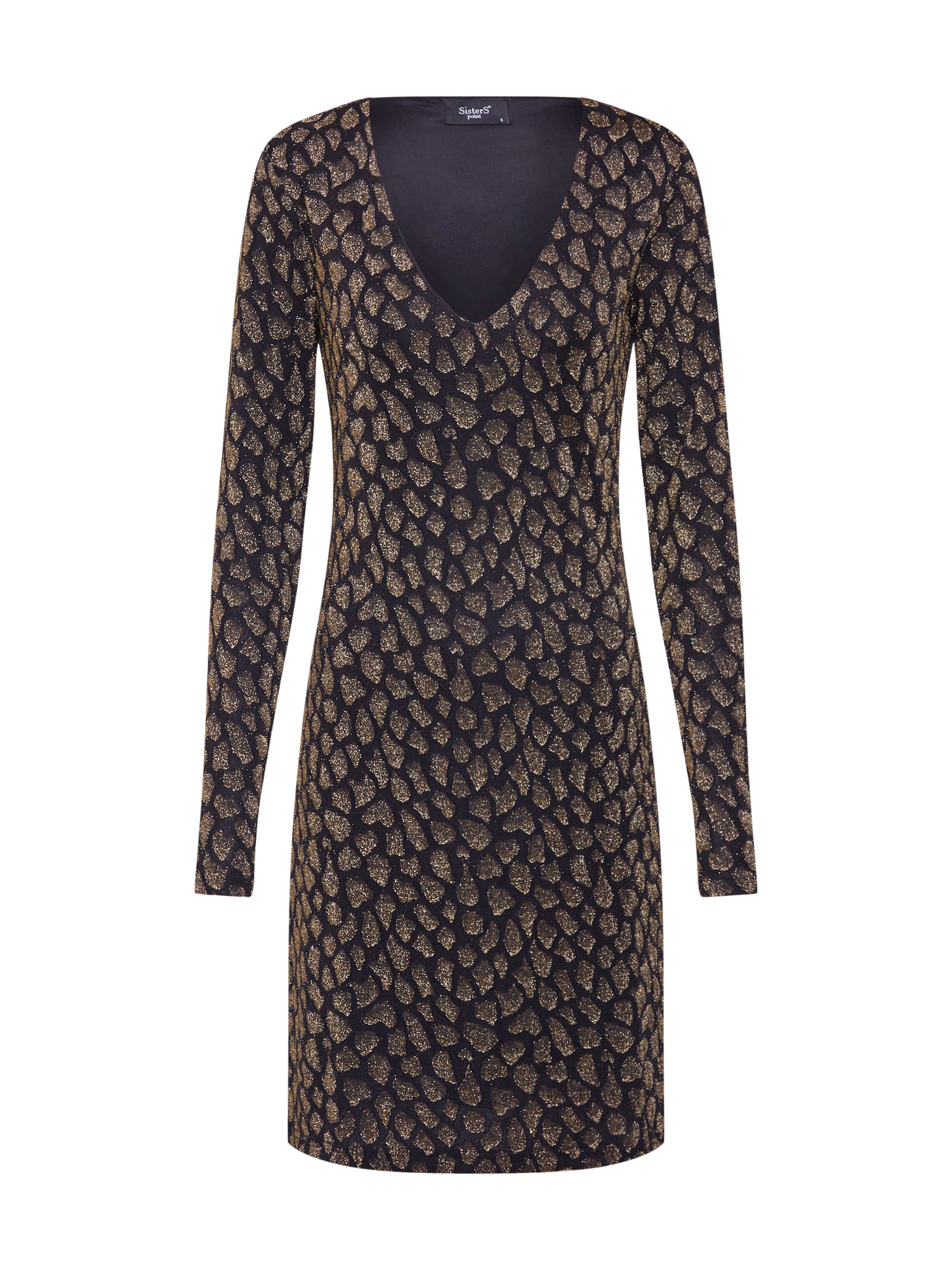 SISTERS POINT Rochie 'VINDA-DR'  coniac / negru