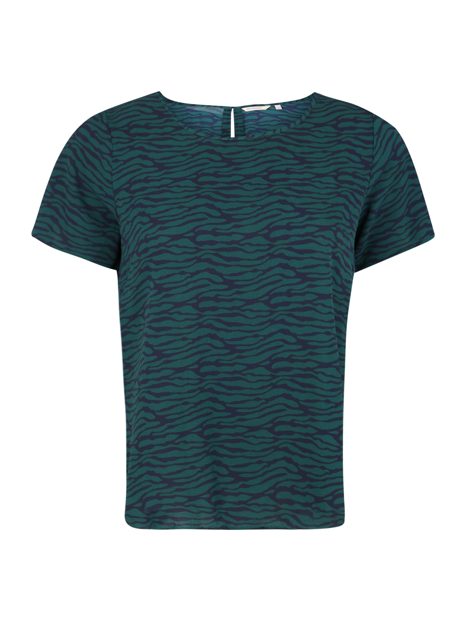 ONLY Carmakoma Tricou 'CARLUXEVE SS TOP AOP' albastru noapte / petrol