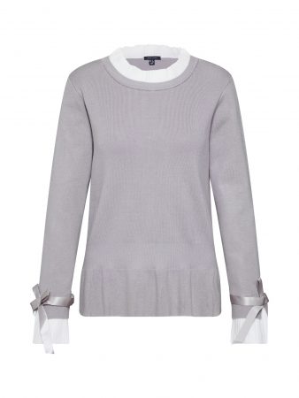 NEW LOOK Pulover 'PIE CRUST'  gri deschis