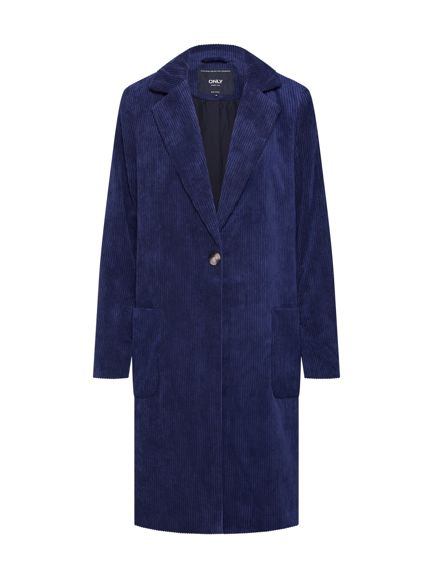ONLY Palton de primăvară-toamnă 'onlASTRID CORDOROY COAT OTW'  albastru noapte