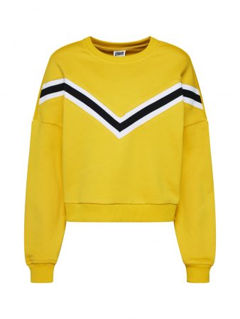 Urban Classics Bluză de molton  galben / negru