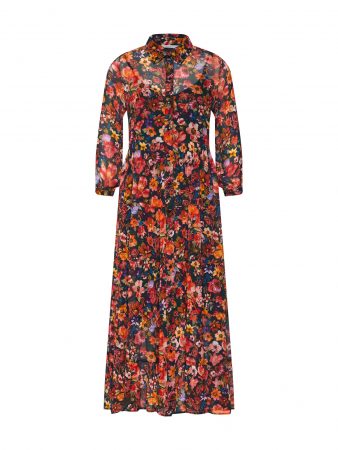 Frogbox Rochie tip bluză  roșu / negru