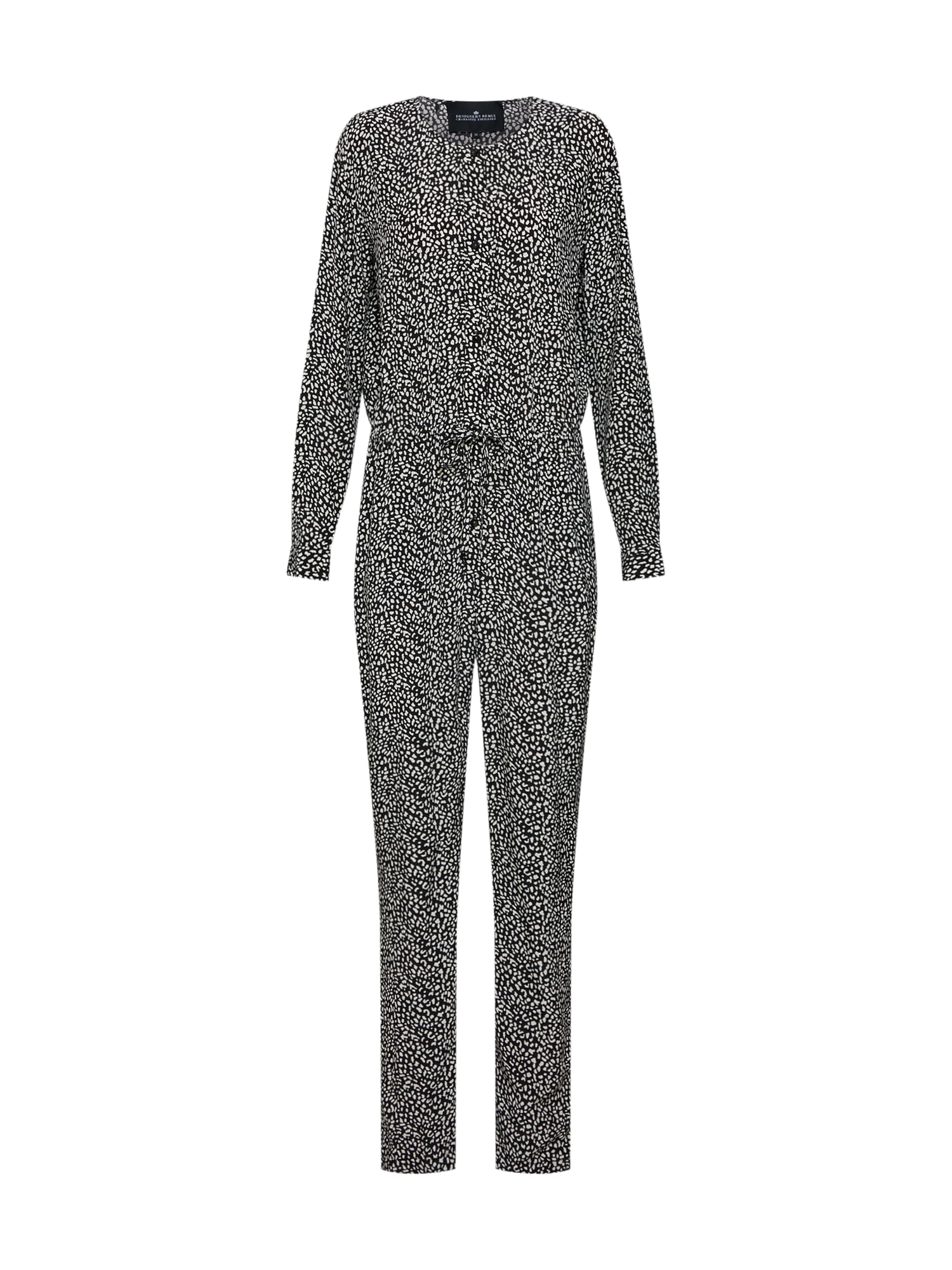 Designers Remix Salopeta 'Melville'  negru / alb