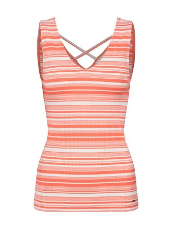 TOM TAILOR DENIM Top  coral / alb