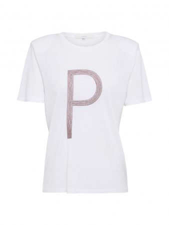 POSTYR Tricou 'POSHORTENSIA TEE'  alb
