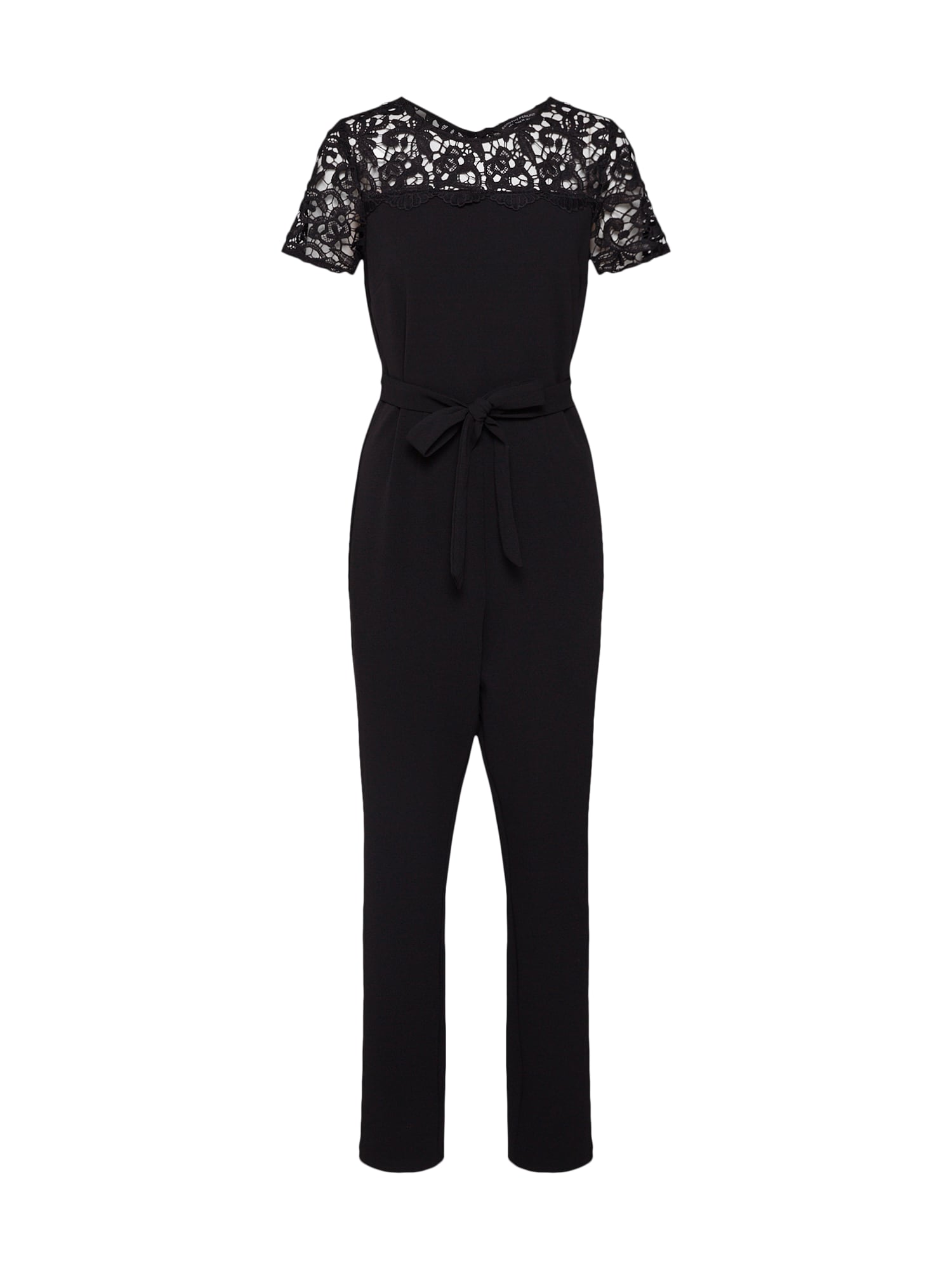Dorothy Perkins Salopeta 'LACE MIX JUMPSUIT'  negru