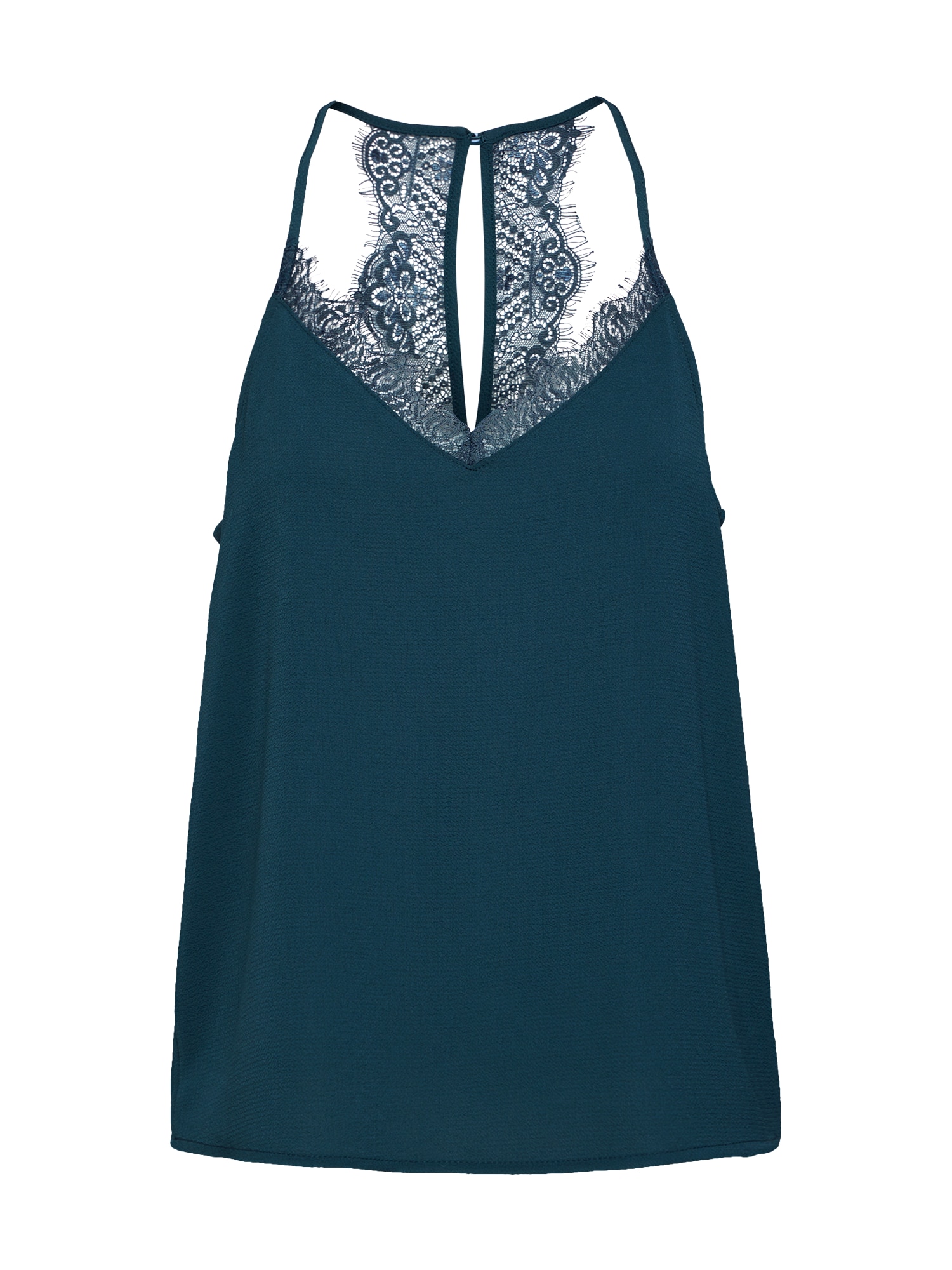 ONLY Bluză 'ONLMILA LUX LACE SINGLET  SOLID  WVN'  verde