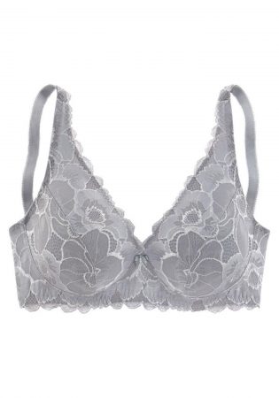 LASCANA Sutien  gri argintiu