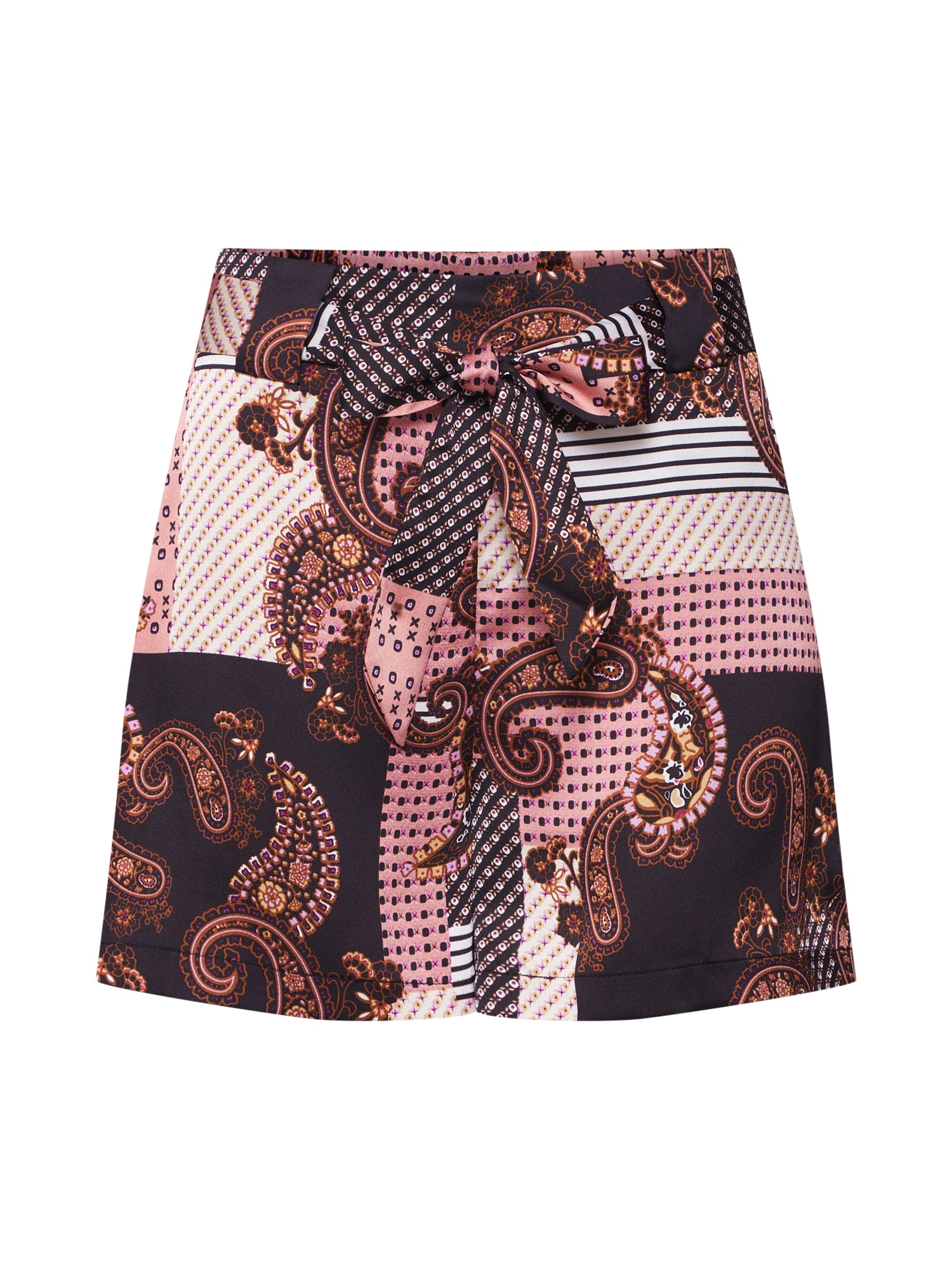 Noisy May Pantaloni 'SAHRA' roz / negru / alb