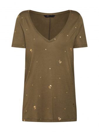 ONLY Tricou 'IRIS'  auriu / kaki