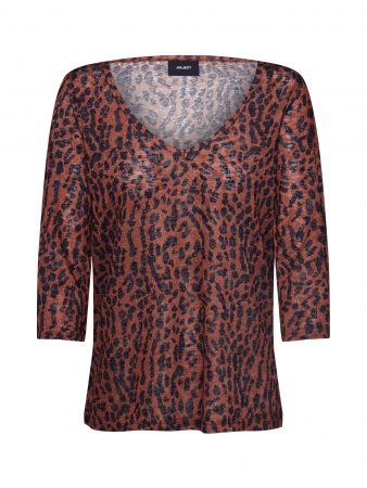 OBJECT Tricou 'Tessi'  maro / negru