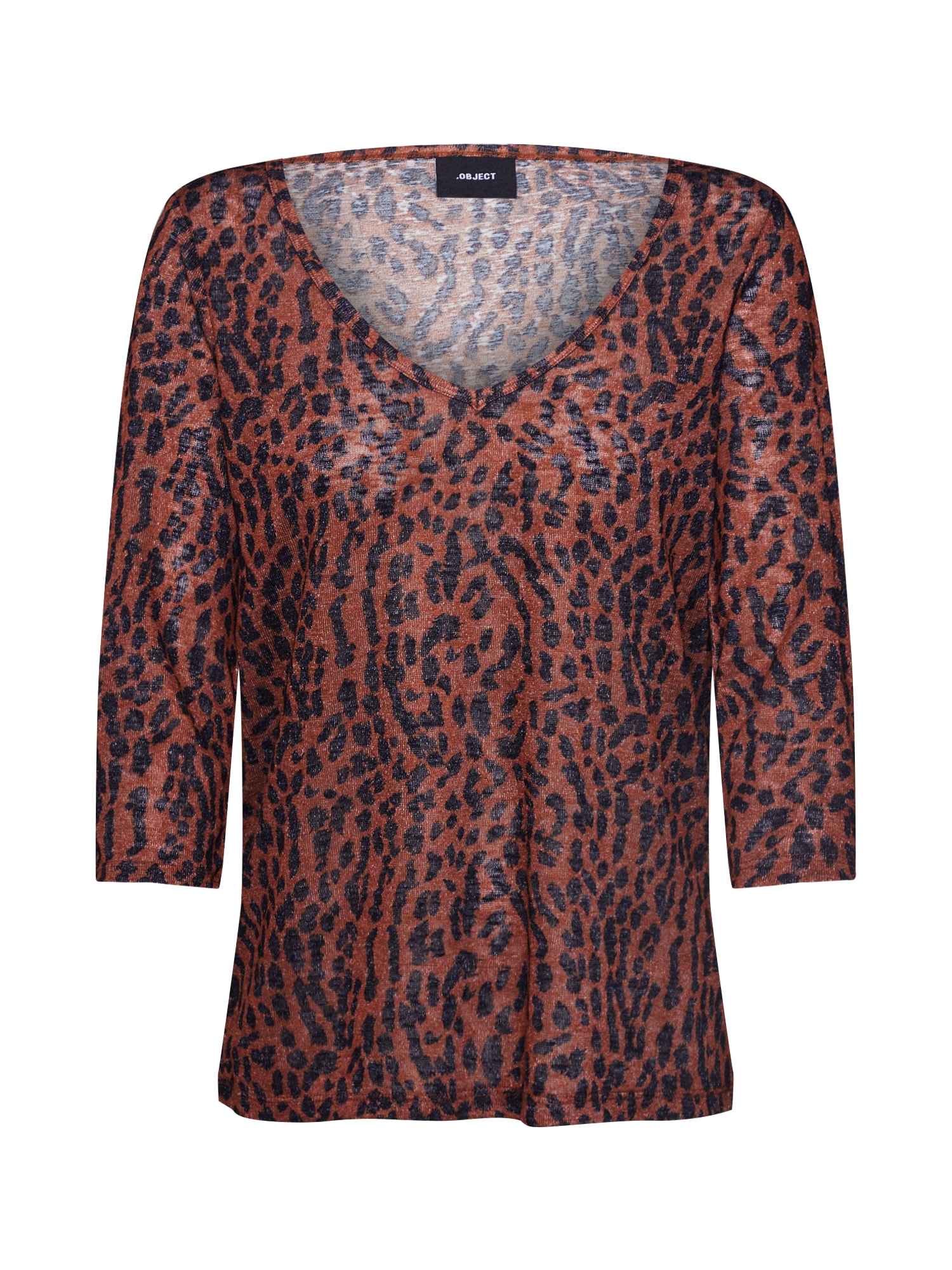 OBJECT Tricou 'Tessi' maro / negru