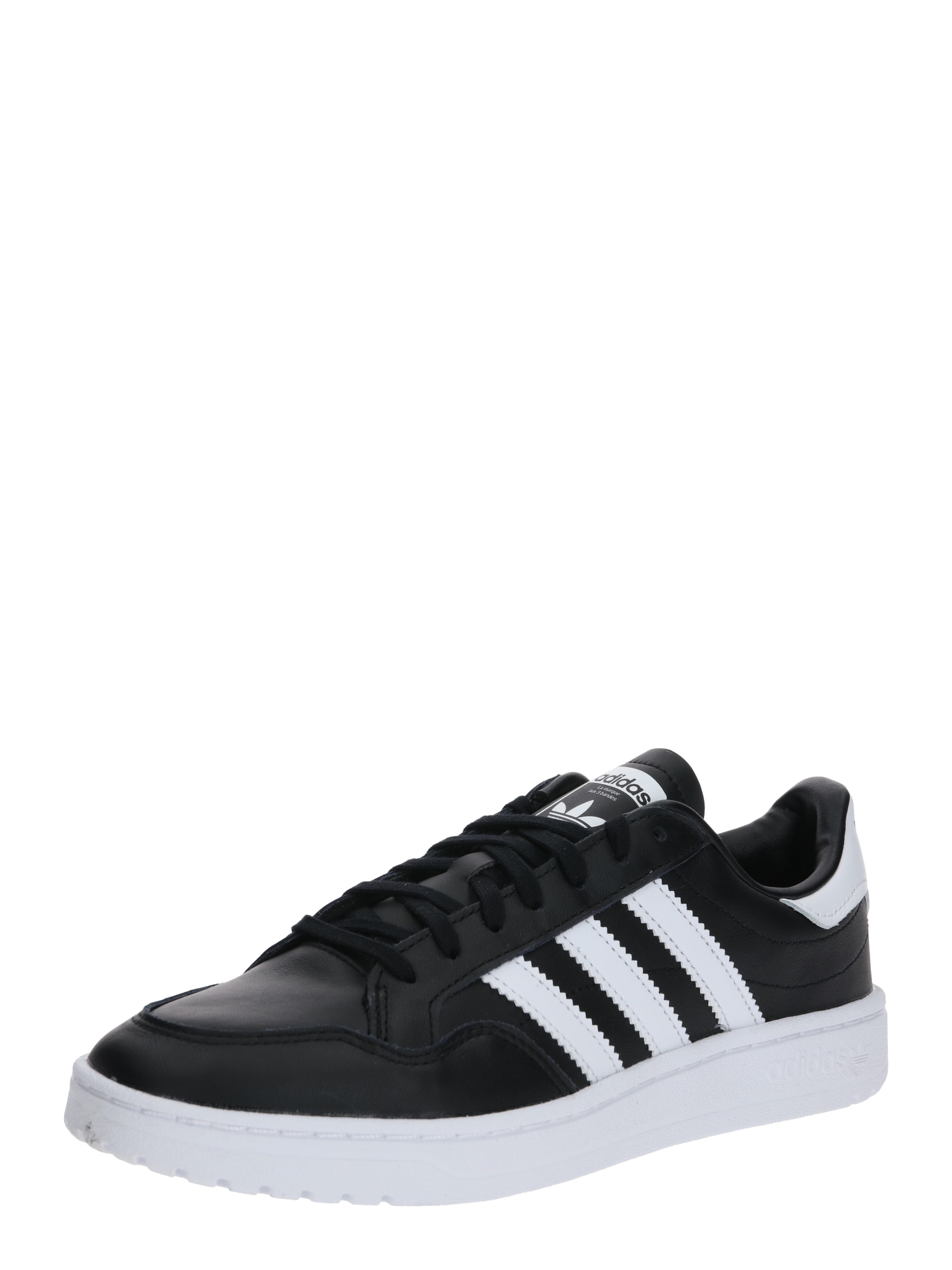ADIDAS ORIGINALS Sneaker low 'TEAM COURT'  alb / negru
