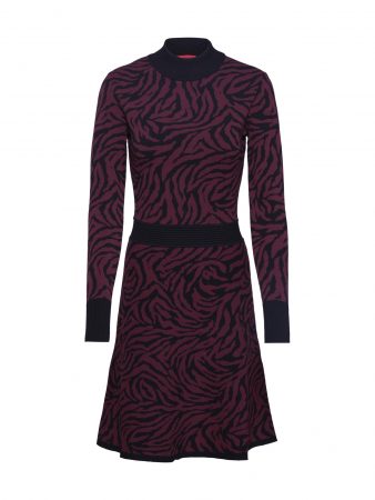 HUGO Rochie 'Sumee'  mov / negru