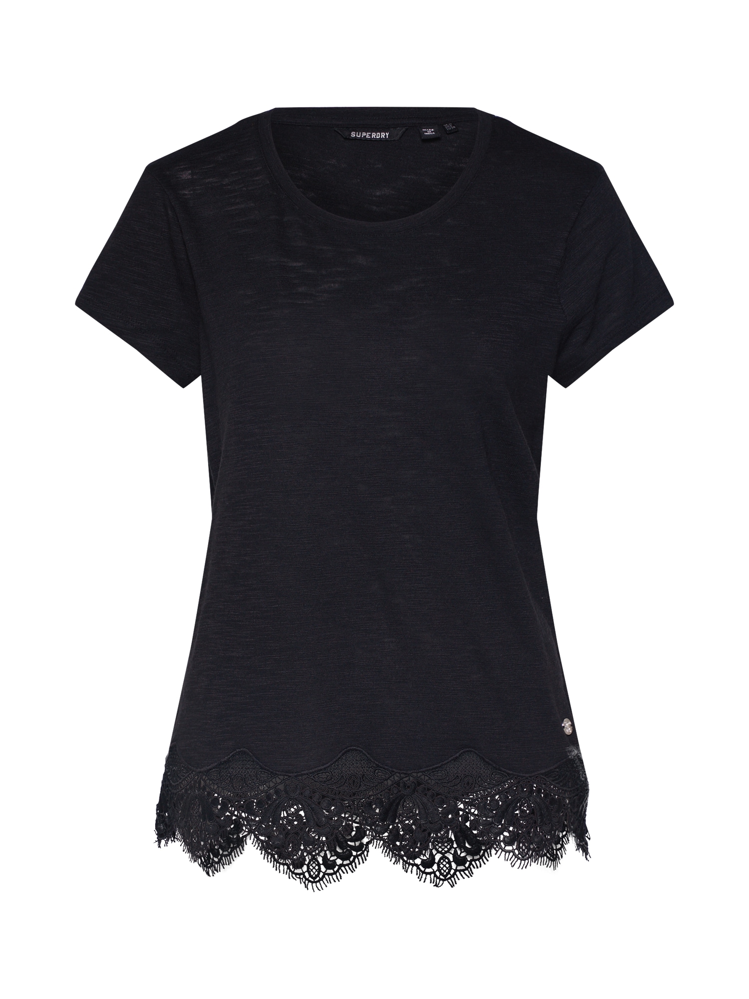 Superdry Tricou 'MOROCCO LACE HE'  negru