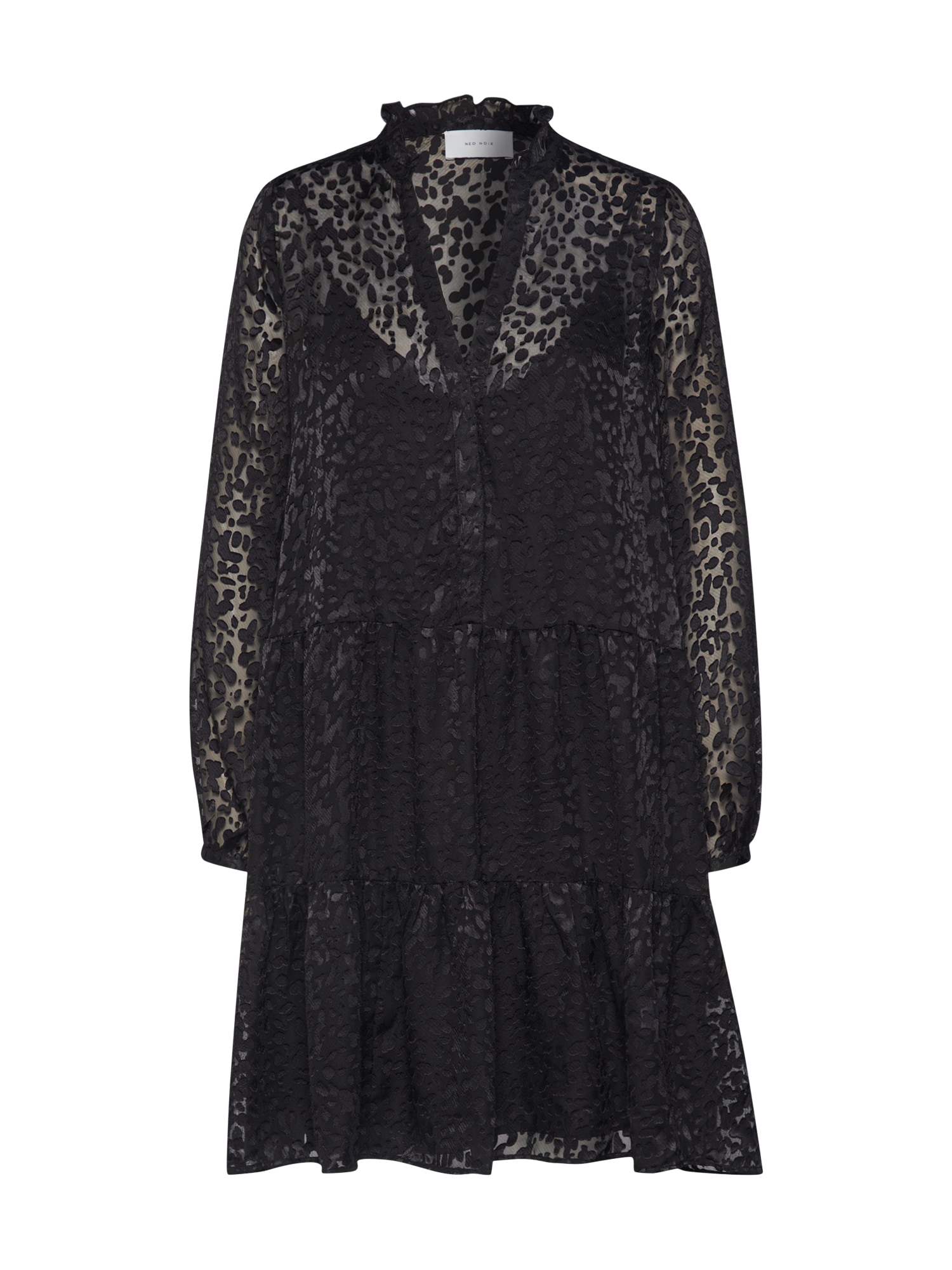 Neo Noir Rochie 'Federica Burn Out Dress' negru
