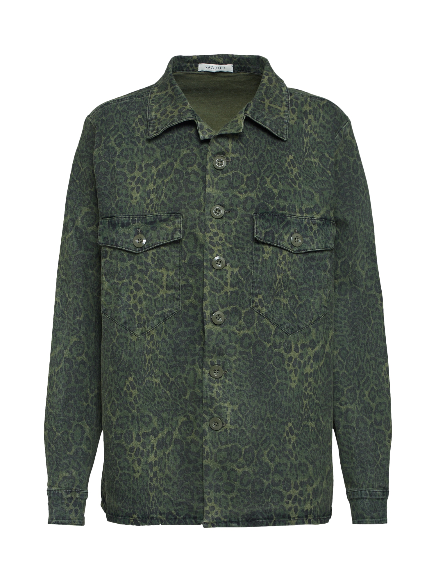 Ragdoll LA Geacă de primăvară-toamnă 'Leopard Surplus Shirt' kaki